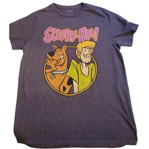 Scooby-doo & Shaggy Graphic T-Shirt Unisex Medium Shirt Grey Warner Brothers